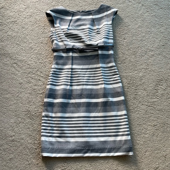 Calvin Klein Dresses & Skirts - 💜5 for $25 Calvin Klein grey striped sheath dress with belt